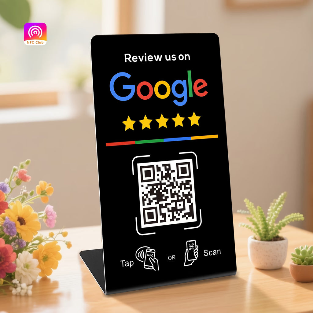 NFC + QR Display Stand